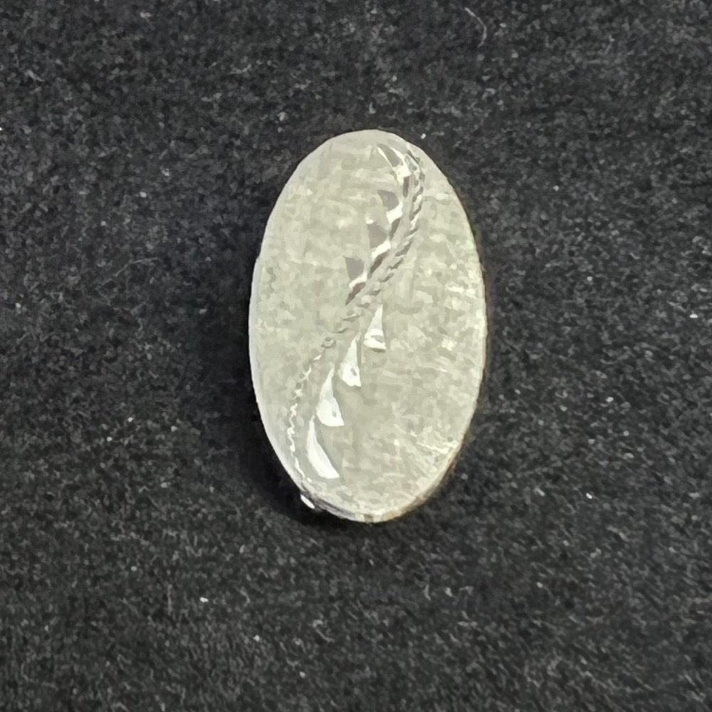Vintage Marvel Sterling Silver Top Etched Clasp (2904) - Picture 3 of 5